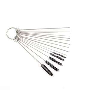 Set sikat pembersih karburator <span class=keywords><strong>Stainless</strong></span> <span class=keywords><strong>Steel</strong></span>, alat pembersih karburator 15 buah/16 buah multifungsi 304 - Product Image 1