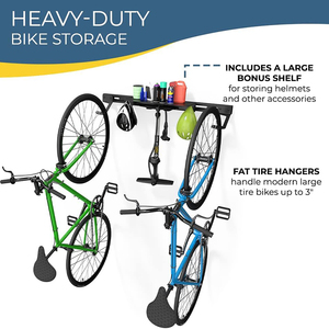 El sistema de suspensión de bicicleta vertical JH-Mech ahorra espacio perchas de bicicleta ajustables para garaje soporte de bicicleta montaje en pared - Product Image 5