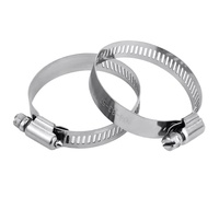 Collier de serrage hydraulique réglable de type américain à vis sans fin en acier inoxydable 304 de 8-650 mm, robuste, pour tuyaux, fabriqué en Allemagne