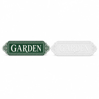Plaque décorative vintage en métal style rustique européen pour jardin, patio, véranda, serre, décoration murale