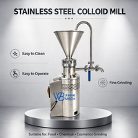 Moulin colloïdal en acier inoxydable pour la production en gros de beurre de cacahuète, pâte de sésame et confiture de fruits