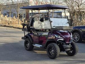 Nouvelle Voiturette de Golf Électrique avec Écran Tactile, Boîte de Transport, Utilitaire Agricole, Club Car, Batterie 72V, Autonomie 3-4 90km, Certifiée CE, Freins à Disque Avant - Product Image 3