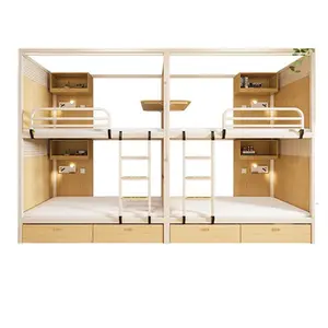 Staff dormitory raised beds wrought iron bunk student iron frame beds apartment bunk beds Bunk