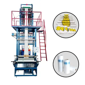 Hdpe/Ldpe/Lldpe Plastic Film Blowing Molding Extrusion Low Pressure Monolayer Film Making Machine