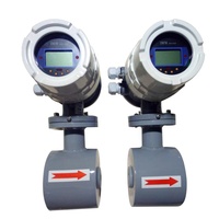 Débitmètre à affichage LCD liquide conducteur RS485 débitmètres électromagnétiques pour eaux usées