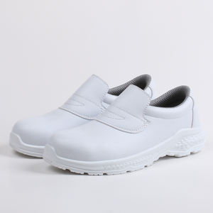 Bottes de travail antidérapantes en micro-fibres blanches Offres Spéciales <span class=keywords><strong>chaussures</strong></span> de travail légères à bout en acier pour femmes - Product Image 6