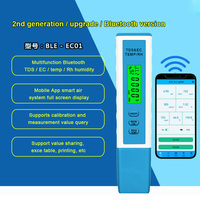 Smart Bleu tooth4 in1 Données-stockable PH Mètres 5-point d'étalonnage TDS/CE/Température/Humidité Alimenté par YINMIK Mobile App