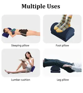 Seyahat ayarlanabilir bacak ve ayak istirahati destek yastığı taşınabilir topuk yastığı koruyucu