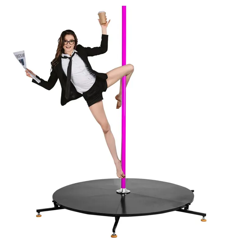 Freestanding Portable Dance Pole and Stage
