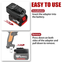 Adaptateur de remplacement pour adaptateur de batterie au lithium BOSCH 18V converti pour outil sans fil électrique Worx 20V 4 broches