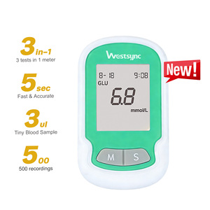 3 in 1 Portable Blood and Urine <strong>Glucose</strong> and Cholesterol Analyzer; Portable Medical-grade Home Blood <strong>Glucose</strong> and Lipid <strong>Detector</strong> - Product Image 1