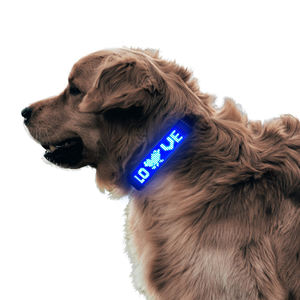 Venta al por mayor de fábrica, aplicación de control de teléfonos inteligentes, tecnología para mascotas, <span class=keywords><strong>collar</strong></span> luminoso para pasear al perro por la noche - Product Image 1