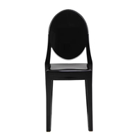 Prêt à expédier Accueil plastique importé cadre oriental moderne italien style européen pédicure cristal clair acrylique chaises de salle à manger