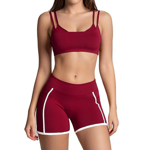 Conjunto deportivo europeo y americano para yoga, ropa deportiva para mujer, encaje blanco ajustado, tridimensional, 5079 - Product Image 5