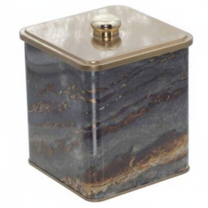 1.8L Pomo Mango Rock and Gold 120x120x137mm Caja de Metal Cuadrada - Product Image 2
