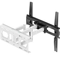 Support mural TV articulé à 6 points, inclinable et orientable, robuste, VESA 400x400mm pour téléviseurs LCD LED de 32 à 75 pouces