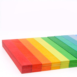 Baby Educational Toys 120pcs Da Vinci Bridge <strong>Large</strong> Stacker Rainbow <strong>Building</strong> Wooden <strong>Blocks</strong> Physical Brain Training Monterssori - Product Image 4