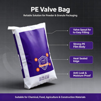 Sacs à valve en PE imprimés sur mesure, 25-50 kg, haute stabilité à l'empilage, sacs d'emballage pour engrais agricoles
