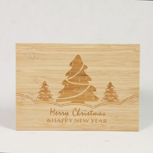Tre gỗ khuyến mại giáng sinh thiệp chúc mừng Thẻ lưu niệm - Product Image 5