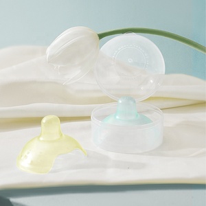 Couvre-mamelon en silicone invisible protecteur de mamelon souple élastique meilleur bouclier de mamelon anti-frottement post-partum de qualité alimentaire - Product Image 4