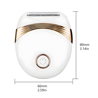 Mini Rasoir Électrique Étanche Rechargeable pour Femme, Épilateur Portable pour le Corps