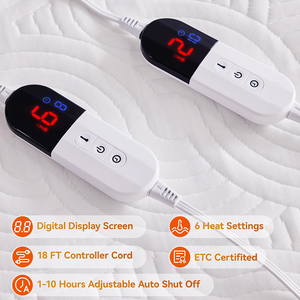 Điện Nhanh Chóng Làm Nóng Dưới Chăn Nệm Pad Với 10 Nhiệt Thiết Đặt Nóng Lên Giường Mềm Mại Ấm Cúng Vải Tấm Ga Giường Cho Giường - Product Image 3