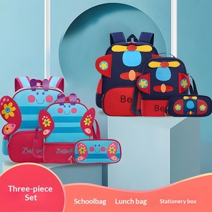 Mochila Escolar <span class=keywords><strong>de</strong></span> Tres Piezas para Niños <span class=keywords><strong>de</strong></span> Jardín <span class=keywords><strong>de</strong></span> Infancia y Primaria, Bolsa <span class=keywords><strong>de</strong></span> Almuerzo y Estuche para Lápices - Product Image 2