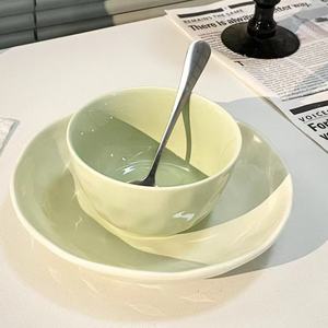 Custom High Quality Eco-Friendly Cute Solid Color Stoneware Dinnerware <b>Sets</b> Dishwasher Safe Oven Safe <b>Microwave</b> Safe Minimalist - Product Image 5
