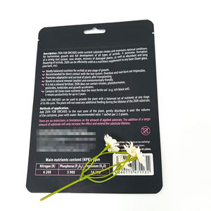 Pochette en plastique PE acide alcaline personnalisée à déchirure facile Pochette debout Sac à fermeture éclair pour engrais de fleur d'orchidée - Product Image 5