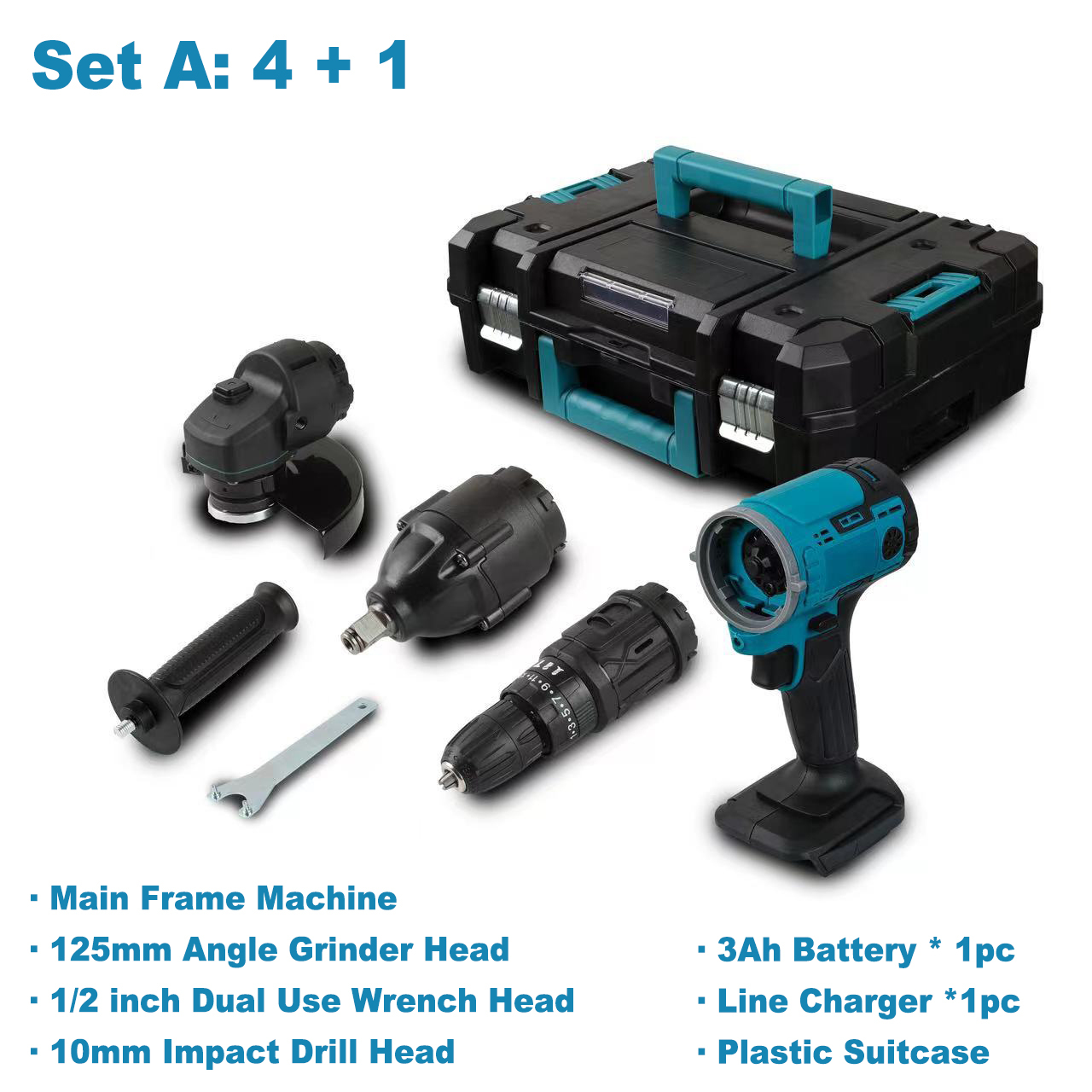 4 + 1 Set A, avec 3Ah batterie * 1pc