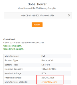 EVE 3,2 В LF50K 80Ah 90Ah LF105 173Ah 230Ah LF280K 304Ah 314Ah ячеек LiFePO4 Аккумуляторная батарея для 4S DIY <span class=keywords><strong>12V</strong></span> 16S 48V - Product Image 5