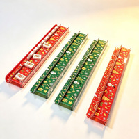 Ensemble de 4 supports à tuiles de Mahjong sur le thème de Noël, cadeau de jeu de fête de Noël pour les passionnés de Mahjong, accessoires de Mahjong américains