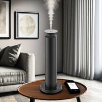 Diffuseur de parfum électrique en métal rechargeable USB de luxe pour tour de parfum sans eau d'hôtel à la maison avec bluetooth-prise américaine