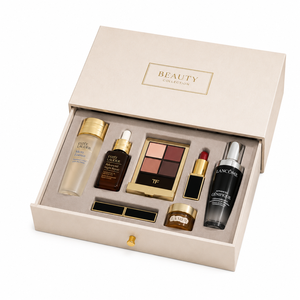 Custom Drawer Cosmetic Box Packaging with Golden Pull and Custom Printing - Product Image 5