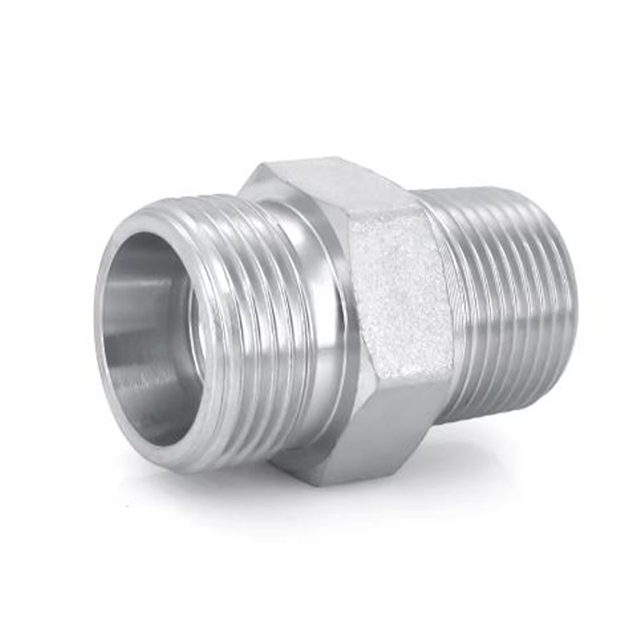 1CT-SP Zinc-plated Threaded Hydraulic Hose Adapter High-pressure Fitting