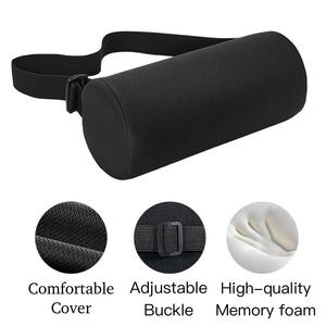 Coussin lombaire rond en mousse à mémoire de forme hypoallergénique et ventilé avec tissu rafraîchissant pour les personnes souffrant d'allergies et pour les longues périodes assises - Product Image 3