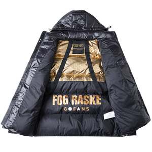 Nueva Chaqueta Acolchada de Algodón para Hombre y Mujer, Color Negro y Dorado, Gruesa, para Invierno, Ropa de Pareja, para Otoño y Moda - Product Image 4