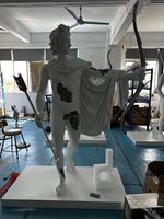 Populaire de haute qualité Offre Spéciale couleur marron résine fibre de verre Art poupée Statue collection artisanat modèle