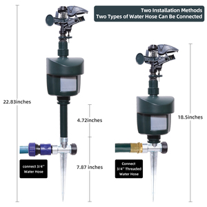Dissuasore per Animali a Spruzzo d'Acqua a Batteria con Sensore di Movimento per Giardino Esterno, Repellente per Cervi, Cani, Gatti - Product Image 3
