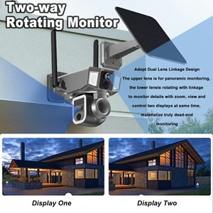 4G PTZ không dây pin mặt trời mạng Máy ảnh 3 ống kính <span class=keywords><strong>12MP</strong></span> Độ phân giải cao 10x quang - Product Image 6