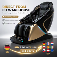 Chaise de massage thaïlandaise Hot Sale 4D+3D à double moteur, stock Allemagne, prête à l'emploi, zéro gravité, rail SL 135 cm, extension des jambes, centre de bien-être