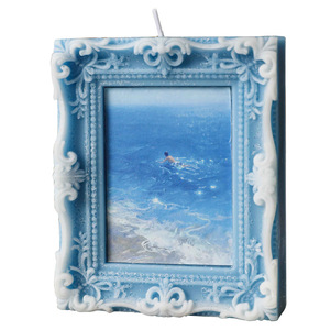 Candele Profumate Artigianali Stile Pittura a Olio con Cornice Portafoto - Pezzi Decorativi all'Ingrosso, Oggetti per Oggetti Scenici Fotografici, per Creare Atmosfera Natalizia - Product Image 5