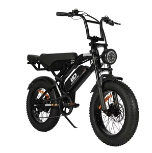 Brazil warehouse 20*4-inch tires 750W motor 48V15AH lithium battery hydraulic disc brake dual suspension <b>electric</b> mountain bike - Product Image 3