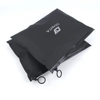 Logo personnalisé imprimé PE noir impression offset curseur sacs à fermeture éclair pour vêtements chaussures chaussettes fourrure emballage T-Shirts sous-vêtements