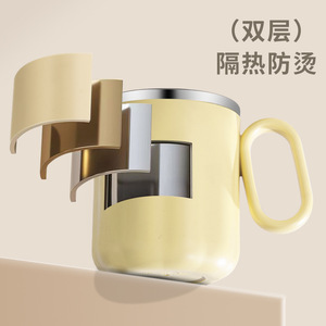 Stainless Steel Tumbler Double Wall Insulated With Lid Tea Strainer Office Cup For Adults - Product Image 4