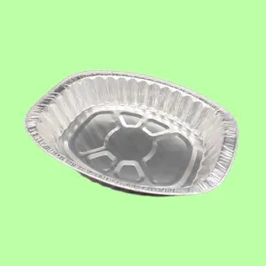 冲压铝箔容器平板餐饮铝托盘，用于一次性火鸡烤盘