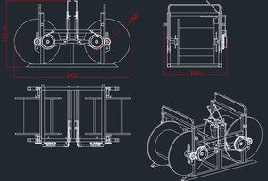Enrouleur de câbles industriel automatique <span class=keywords><strong>GS800</strong></span> avec support pour bobines, capacité de 200 kg pour matériaux en fer - Product Image 6