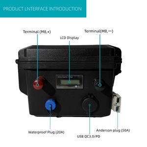 แบตเตอรี่ลิเธียมไอรอนฟอสเฟต (LiFePO4) แบบกำหนดเอง 12V100Ah สำหรับเก็บพลังงานแสงอาทิตย์ เรือดำน้ำ รถบ้าน รถยนต์ไฟฟ้า - Product Image 6