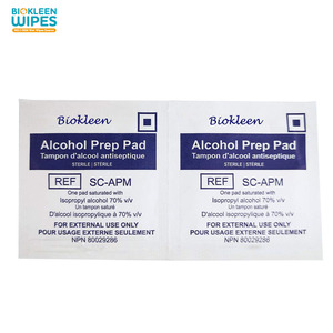 ไบโอคลีน ผ้าเช็ดทำความสะอาดฆ่าเชื้อ แบบ <span class=keywords><strong>OEM</strong></span> ตัวอย่างฟรี 200 แผ่น บรรจุแยกชิ้น 2 ชั้น ผลิตจากผ้าฝ้าย แอลกอฮอล์ไอโซโพรพิล 70% - Product Image 2