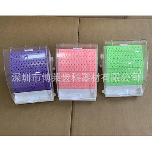 Boîte à fraises dentaires de type tiroir avec 142 trous, stockage de fraises à grande et petite vitesse, alimentation manuelle, en plastique et en métal - Product Image 1